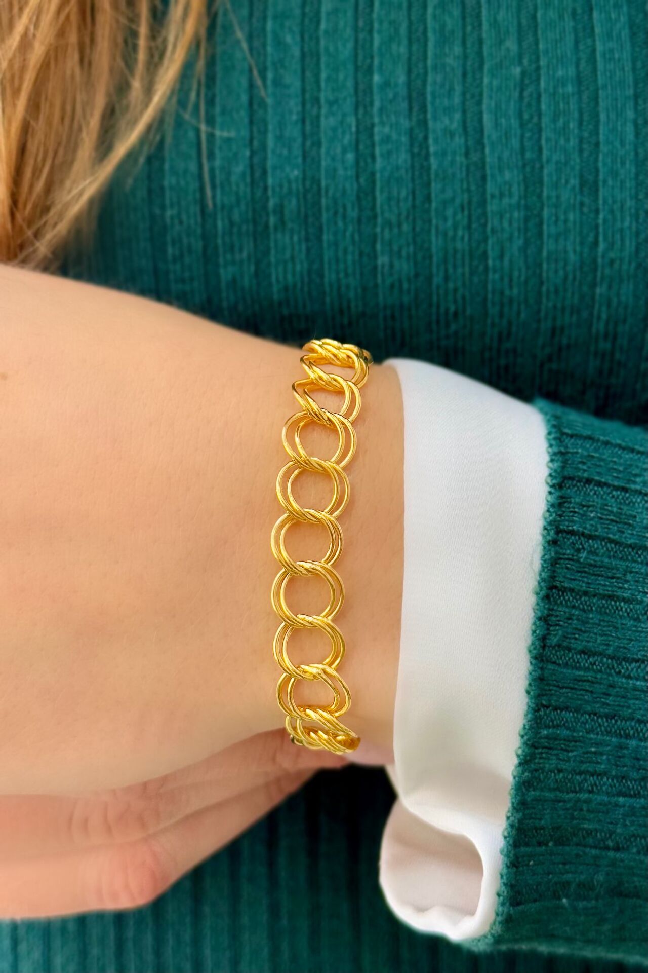 22 Ayar Altın Samanyolu Bileklik