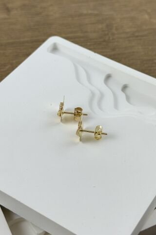 14 Ayar Altın Kelebek Küpe