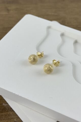 14 Ayar Altın Top Küpe