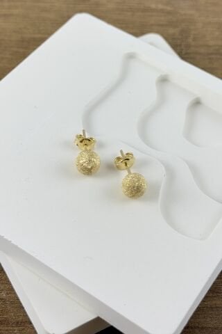 14 Ayar Altın Top Küpe