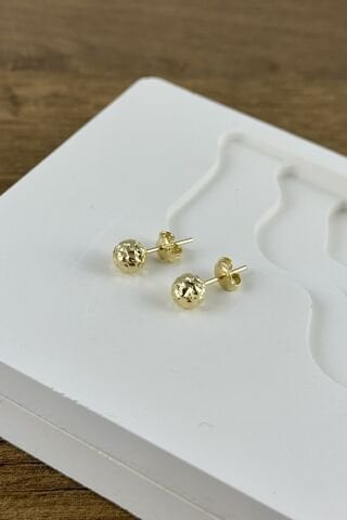 14 Ayar Altın Top Küpe