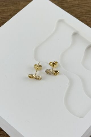 14 Ayar Altın Sonsuzluk Küpe