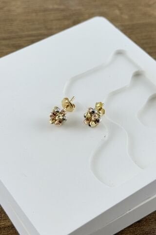 14 Ayar Dorika Toplu Altın Küpe