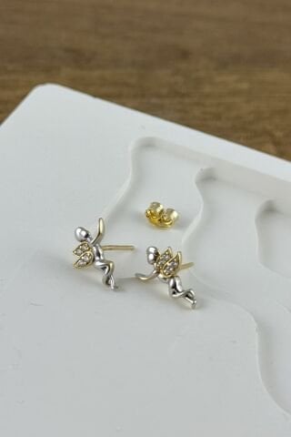 14 Ayar Altın Melek Küpe