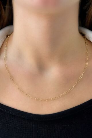 14 Ayar Altın Ataç Zincir (50cm)