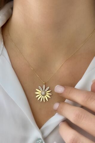 Papatya Altın Kolye