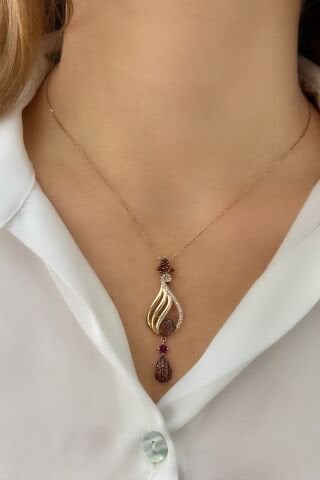 14 Ayar Rose Altın Kolye