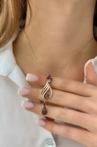 14 Ayar Rose Altın Kolye