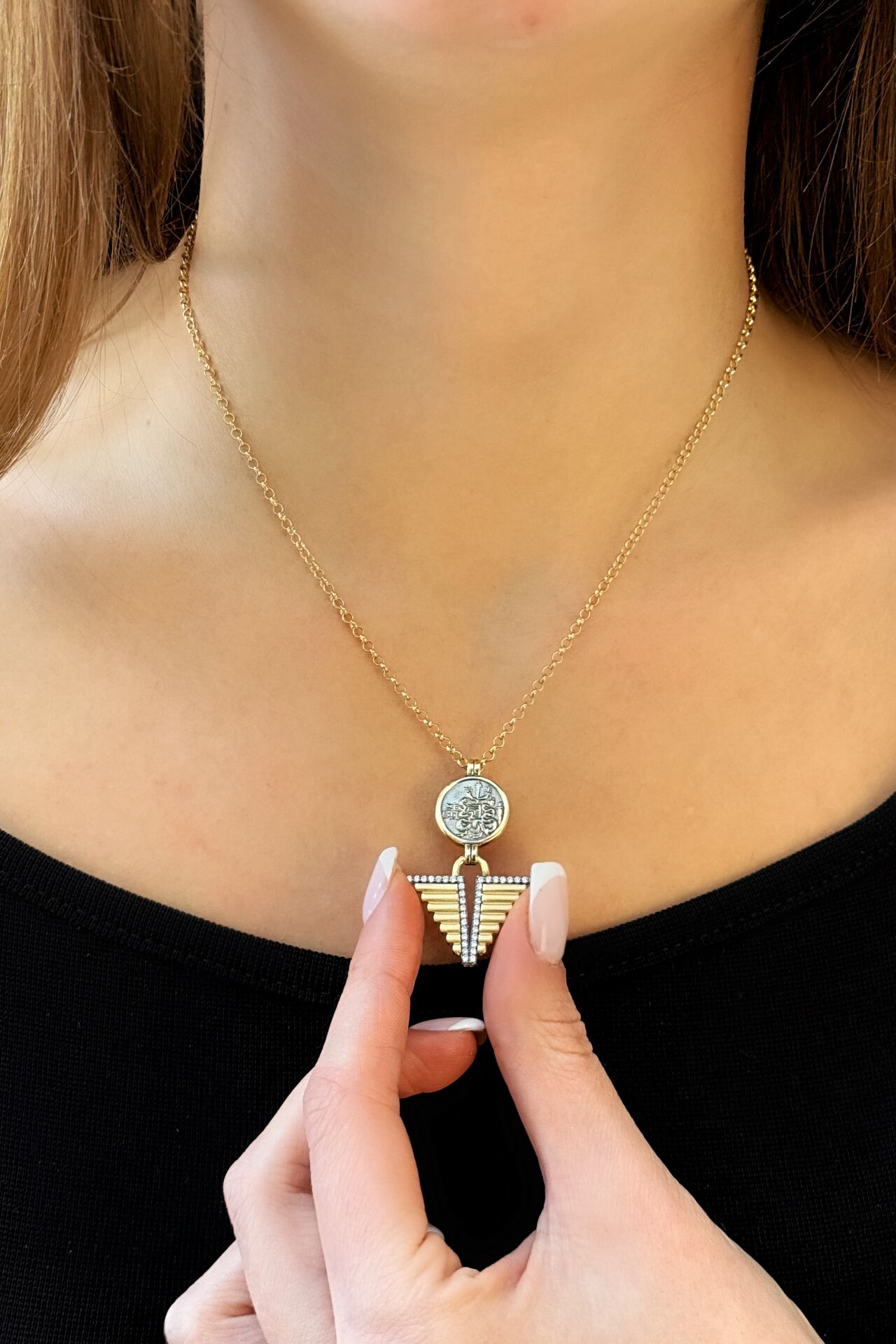 14 Ayar Sarı Altın Kolye