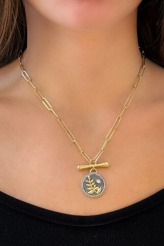 14 Ayar Sarı Altın Kolye