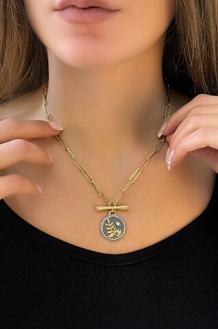 14 Ayar Sarı Altın Kolye