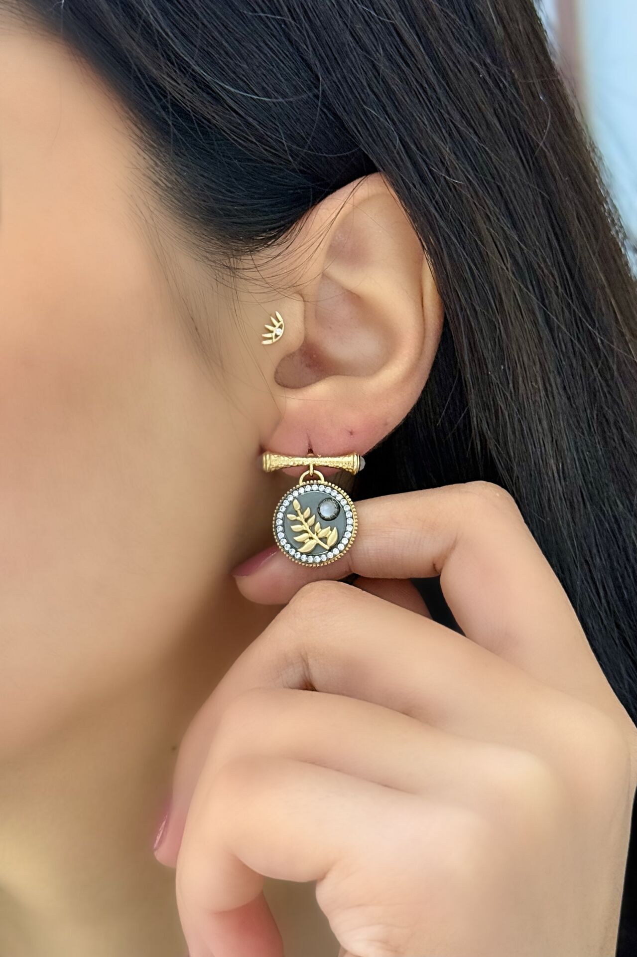 14 Ayar Altın Otantiq Küpe