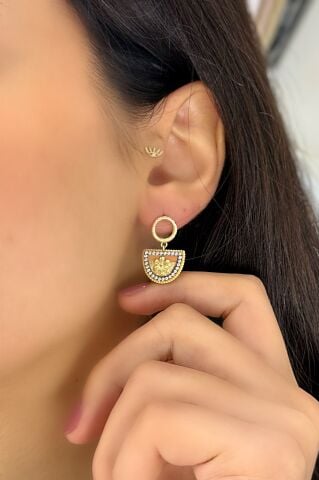 14 Ayar Altın Otantiq Küpe