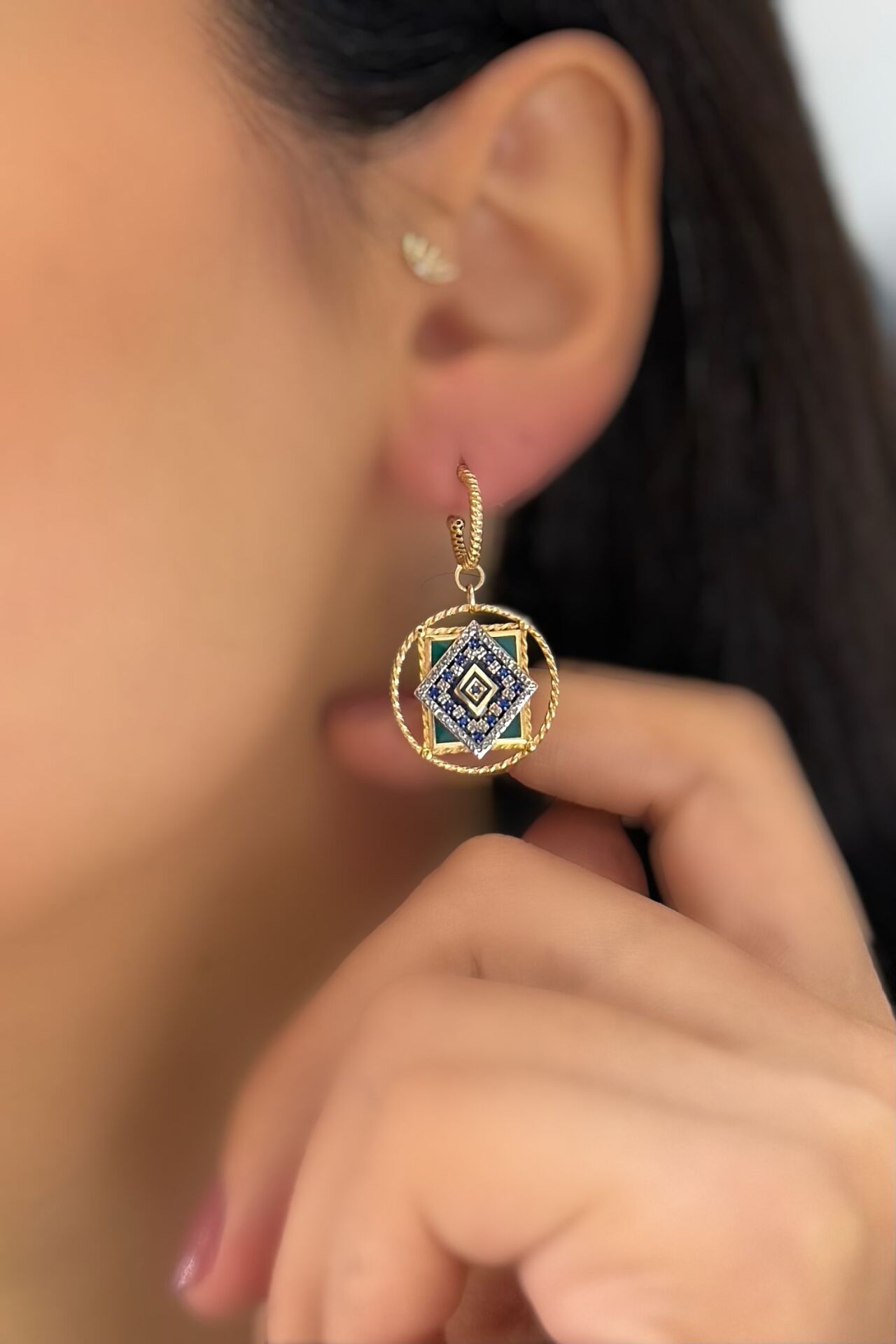 14 Ayar Altın Otantiq Küpe