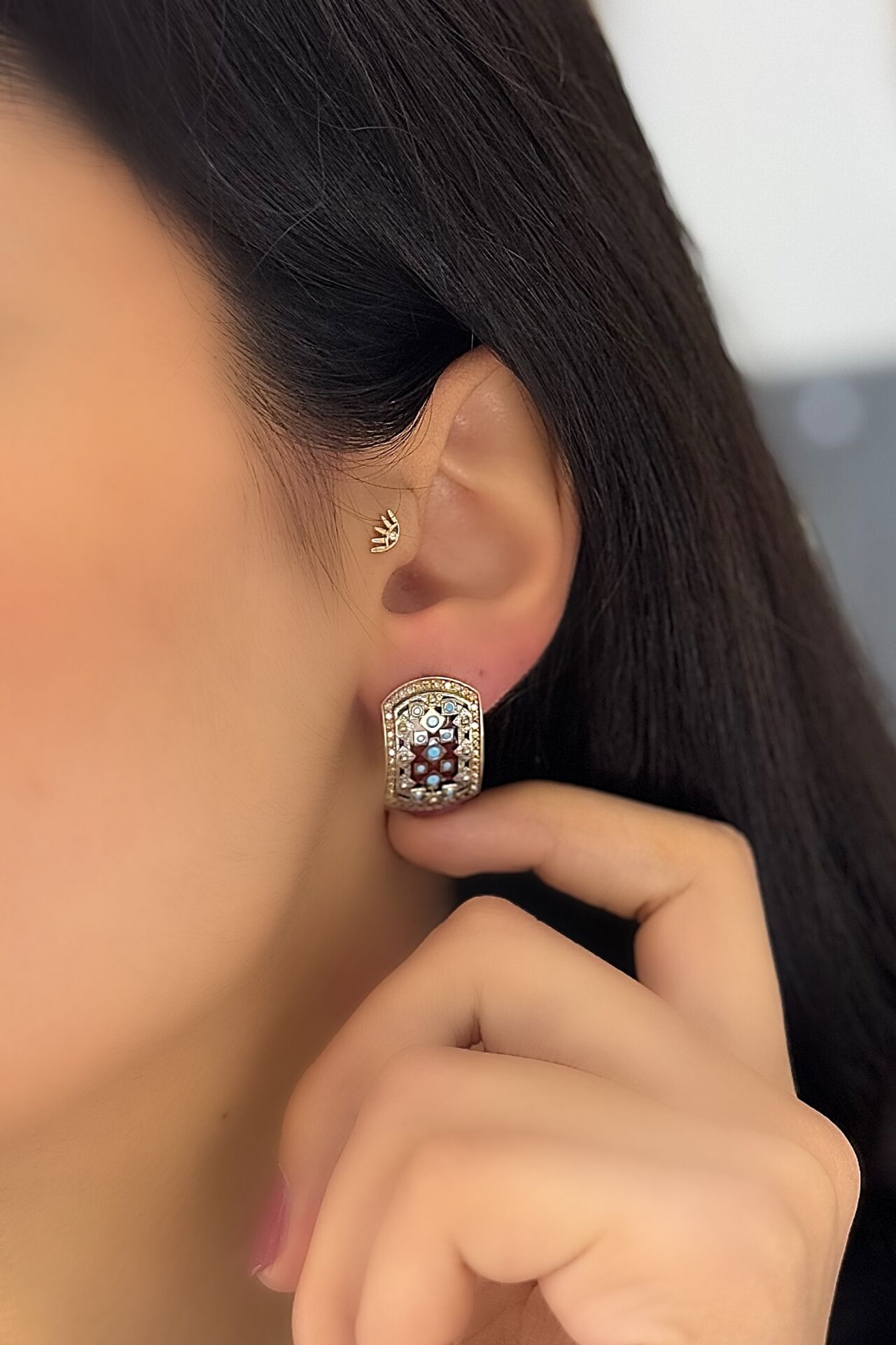 14 Ayar Altın Otantiq Küpe