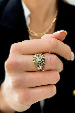 14 Ayar Altın Otantiq Yüzük