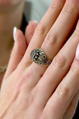 14 Ayar Altın Otantiq Yüzük