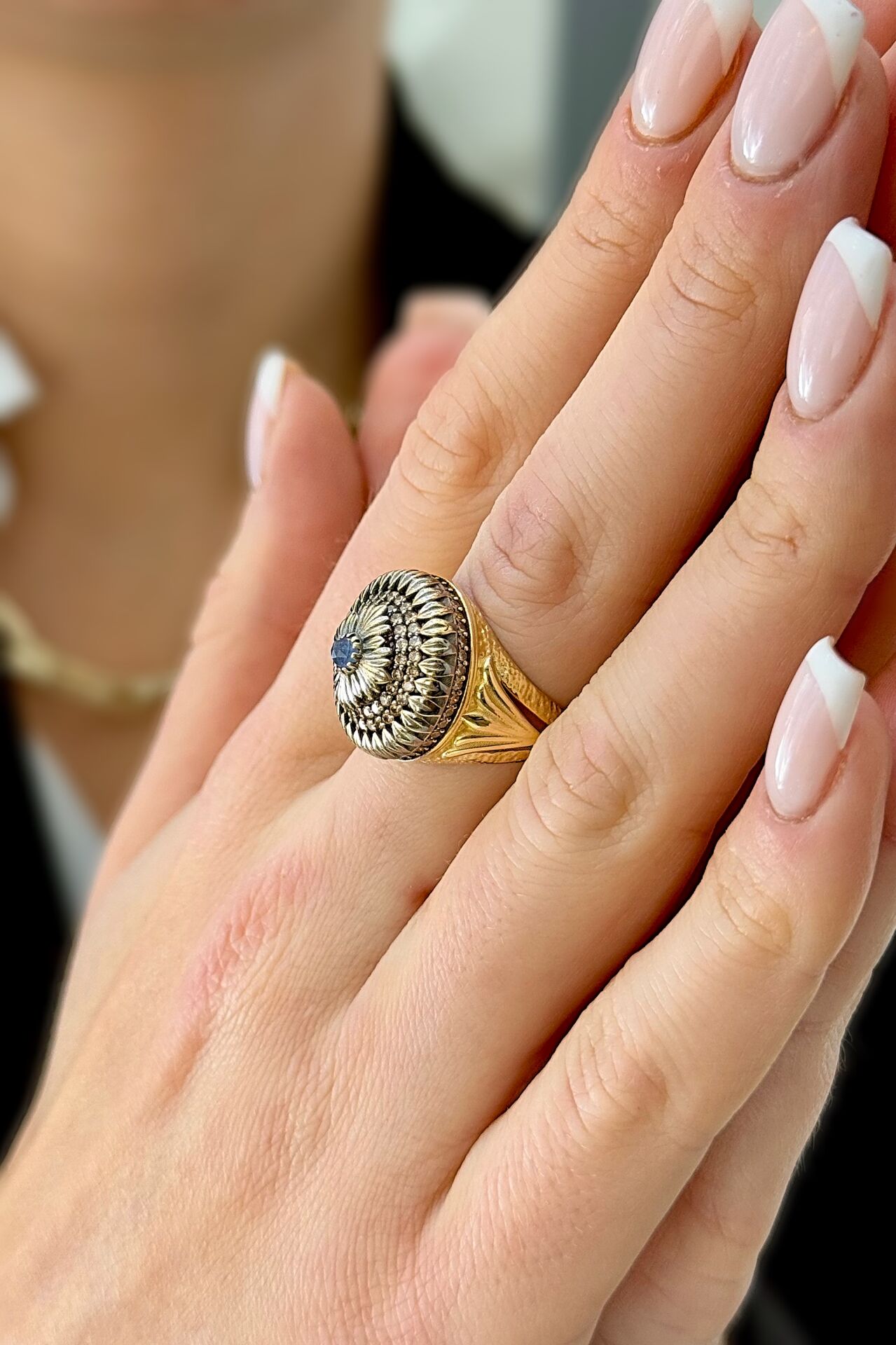 14 Ayar Altın Otantiq Yüzük