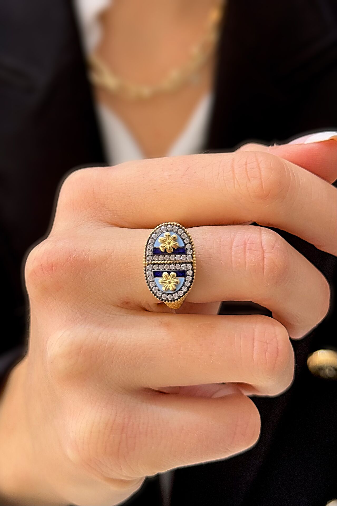 14 Ayar Altın Otantiq Yüzük