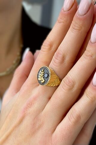 14 Ayar Altın Otantiq Yüzük