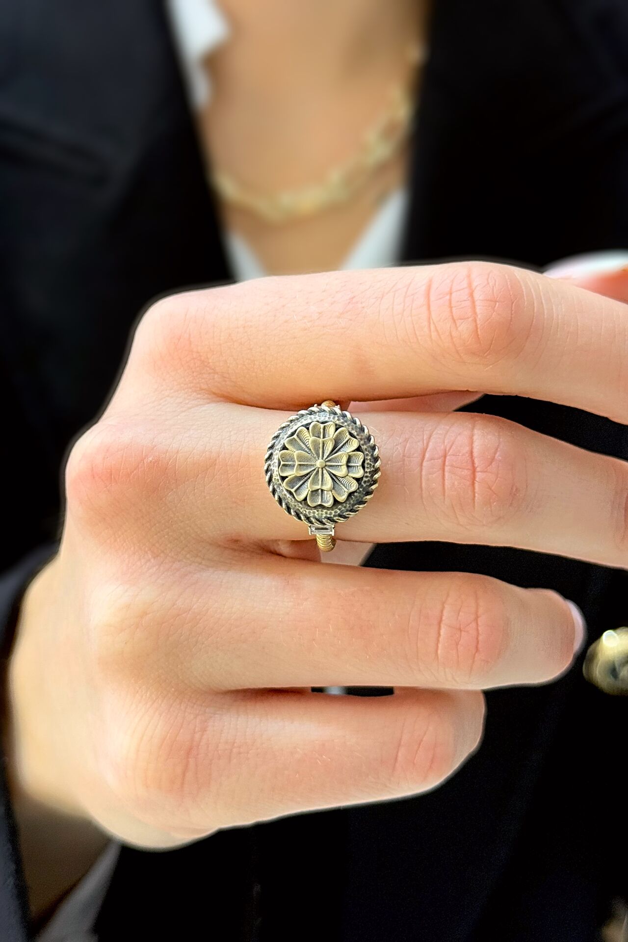 14 Ayar Altın Otantiq Yüzük