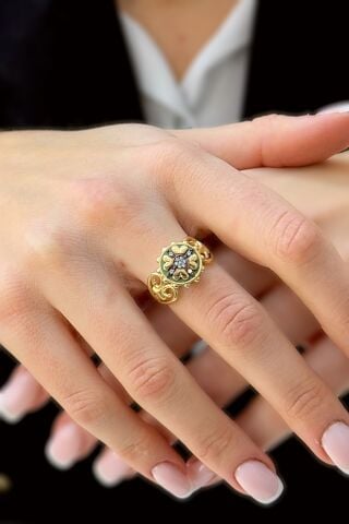 14 Ayar Altın Otantiq Yüzük