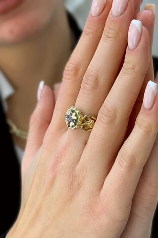 14 Ayar Altın Otantiq Yüzük