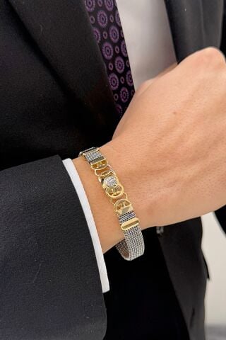 14 Ayar Altın Erkek Bileklik