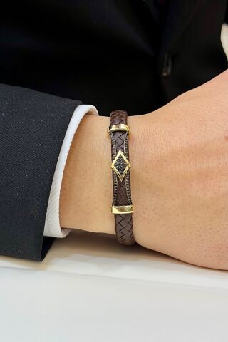 14 Ayar Altın Erkek Bileklik