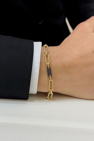 14 Ayar Altın Erkek Bileklik