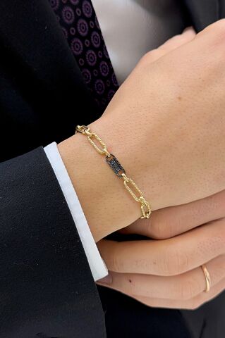 14 Ayar Altın Erkek Bileklik