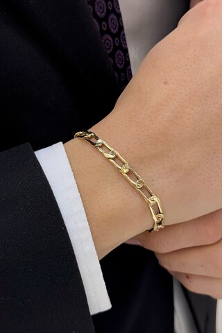 14 Ayar Altın Erkek Bileklik