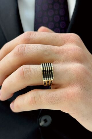 14 Ayar Altın Erkek Yüzük