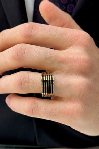 14 Ayar Altın Erkek Yüzük