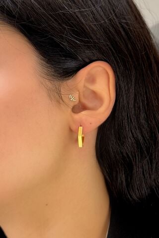 22 Ayar Altın Halka Küpe