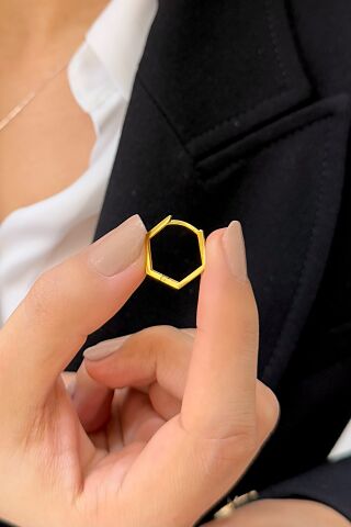 22 Ayar Altın Halka Küpe