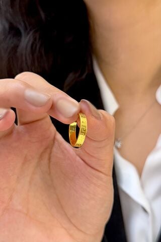 22 Ayar Altın Halka Küpe