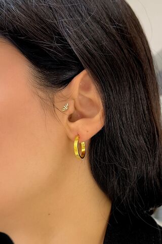 22 Ayar Altın Halka Küpe