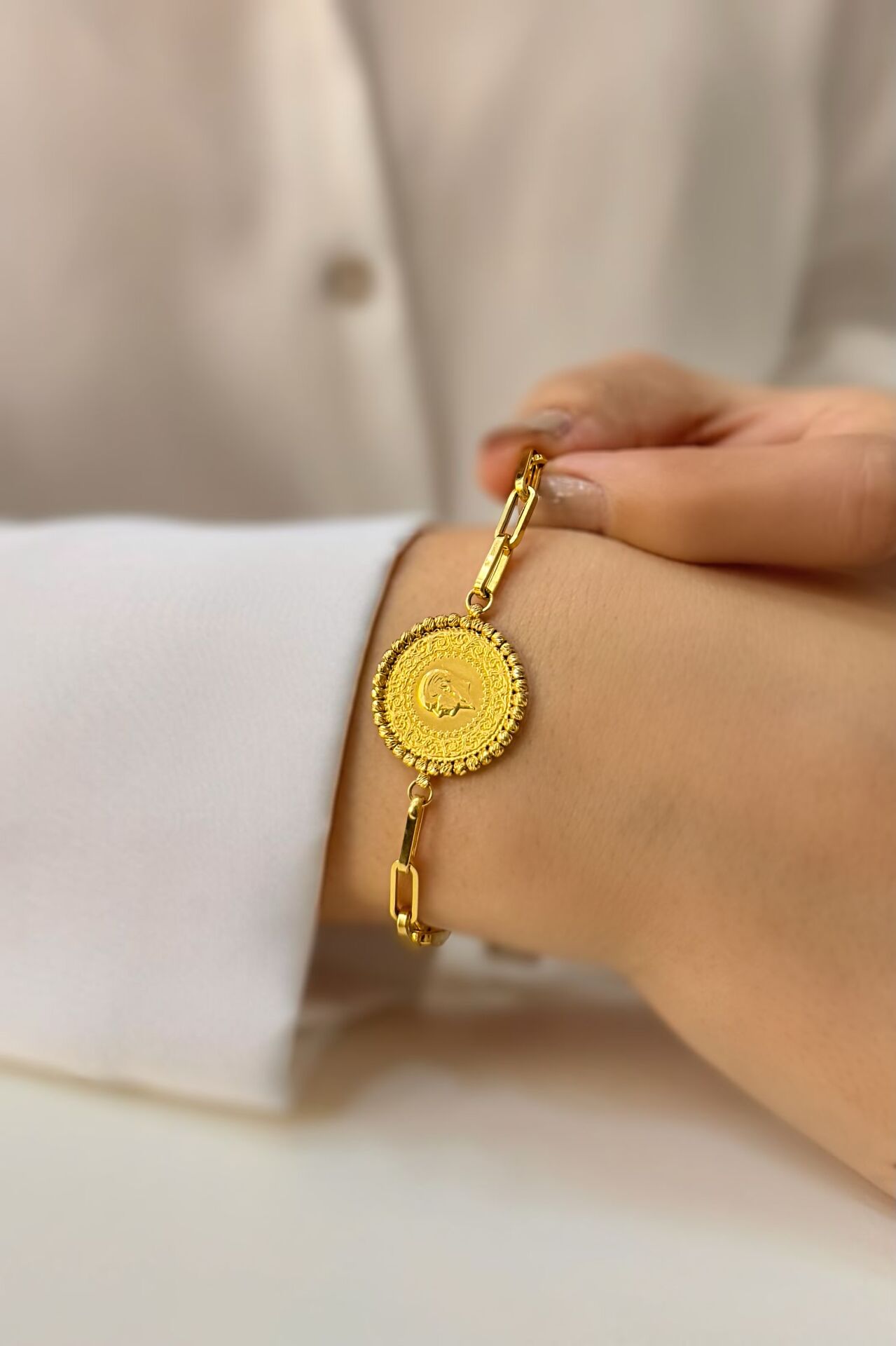 Çeyrek Altınlı Bileklik