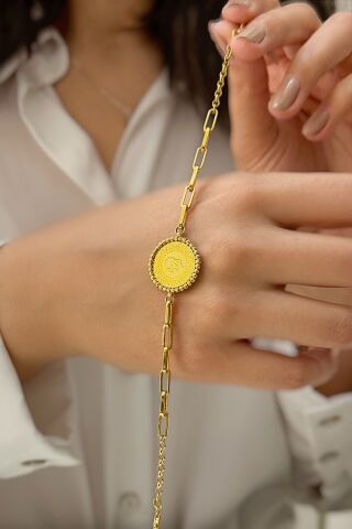 Çeyrek Altınlı Bileklik