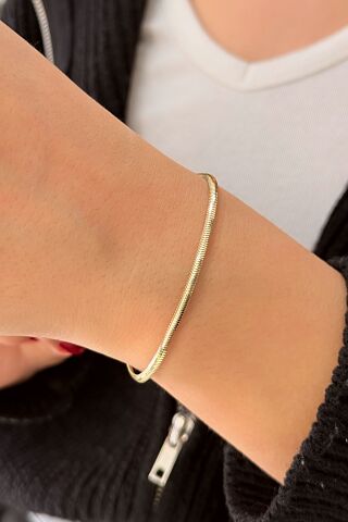 14 Ayar Altın Balık Sırtı Bileklik