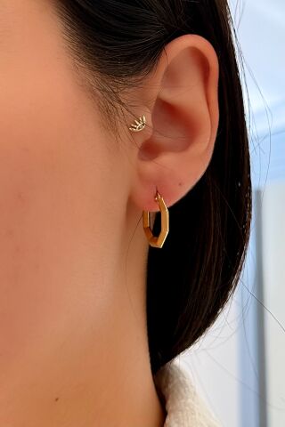 14 Ayar Altın Halka Küpe