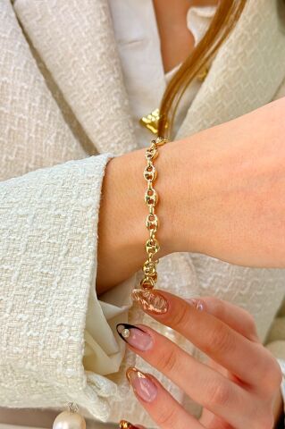 14 Ayar Altın Hallow Bileklik