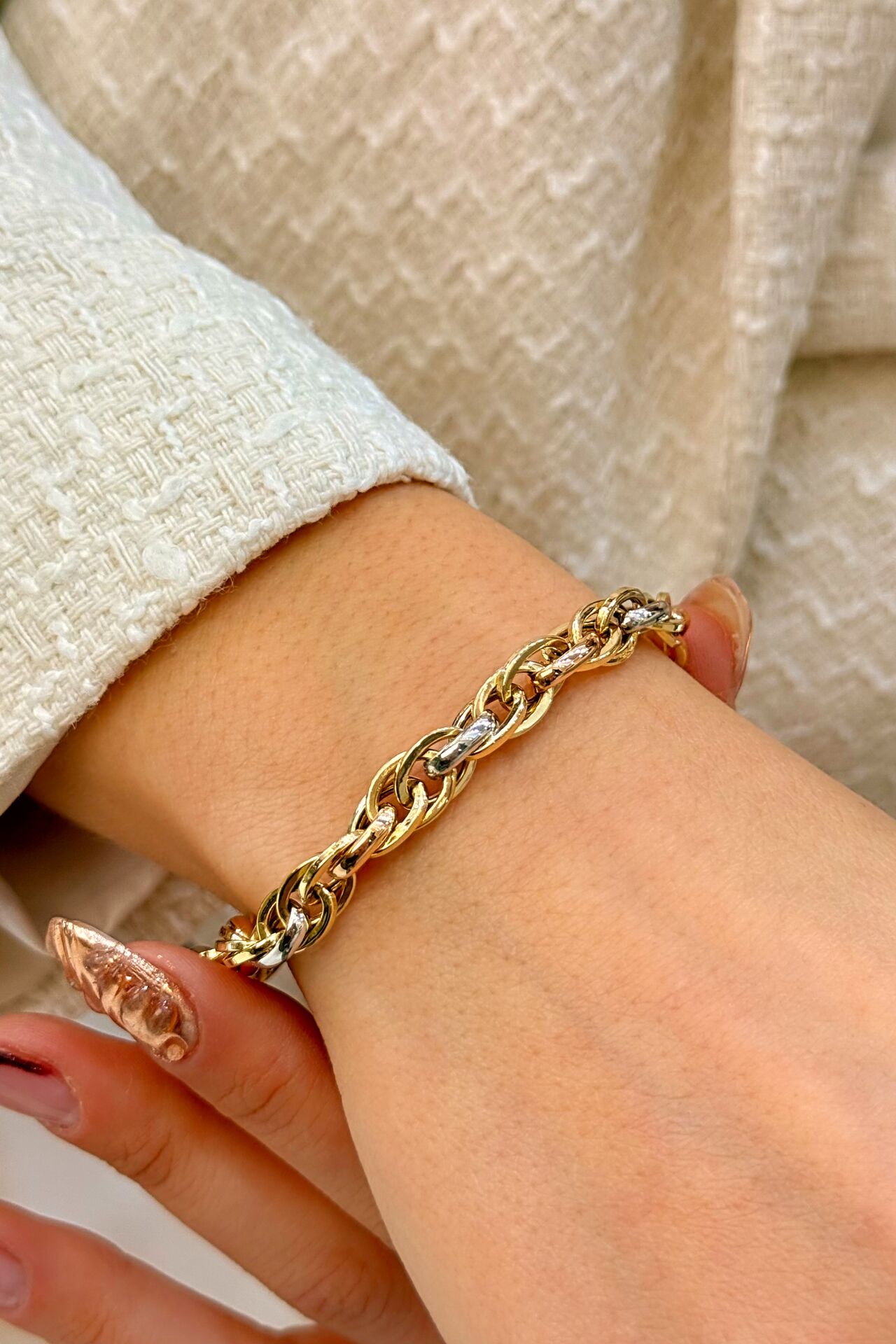 14 Ayar Altın Hallow Bileklik