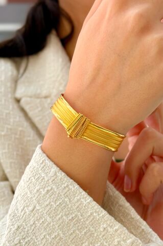 14 Ayar Altın Rize Kelepçe Bilezik