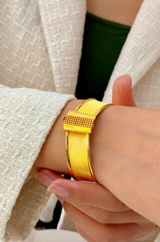 14 Ayar Altın Rize Kelepçe Bilezik