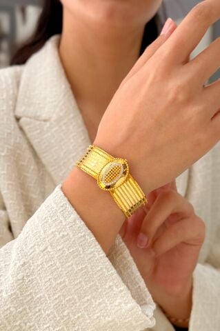 14 Ayar Altın Rize Kelepçe Bilezik