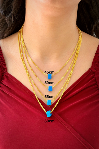 14 Ayar Altın Halat Burgu Zincir (55cm)