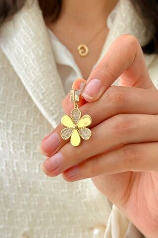 14 Ayar Altın Papatya Kolye Ucu