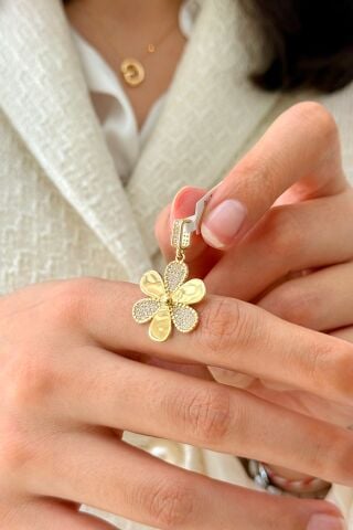 14 Ayar Altın Papatya Kolye Ucu